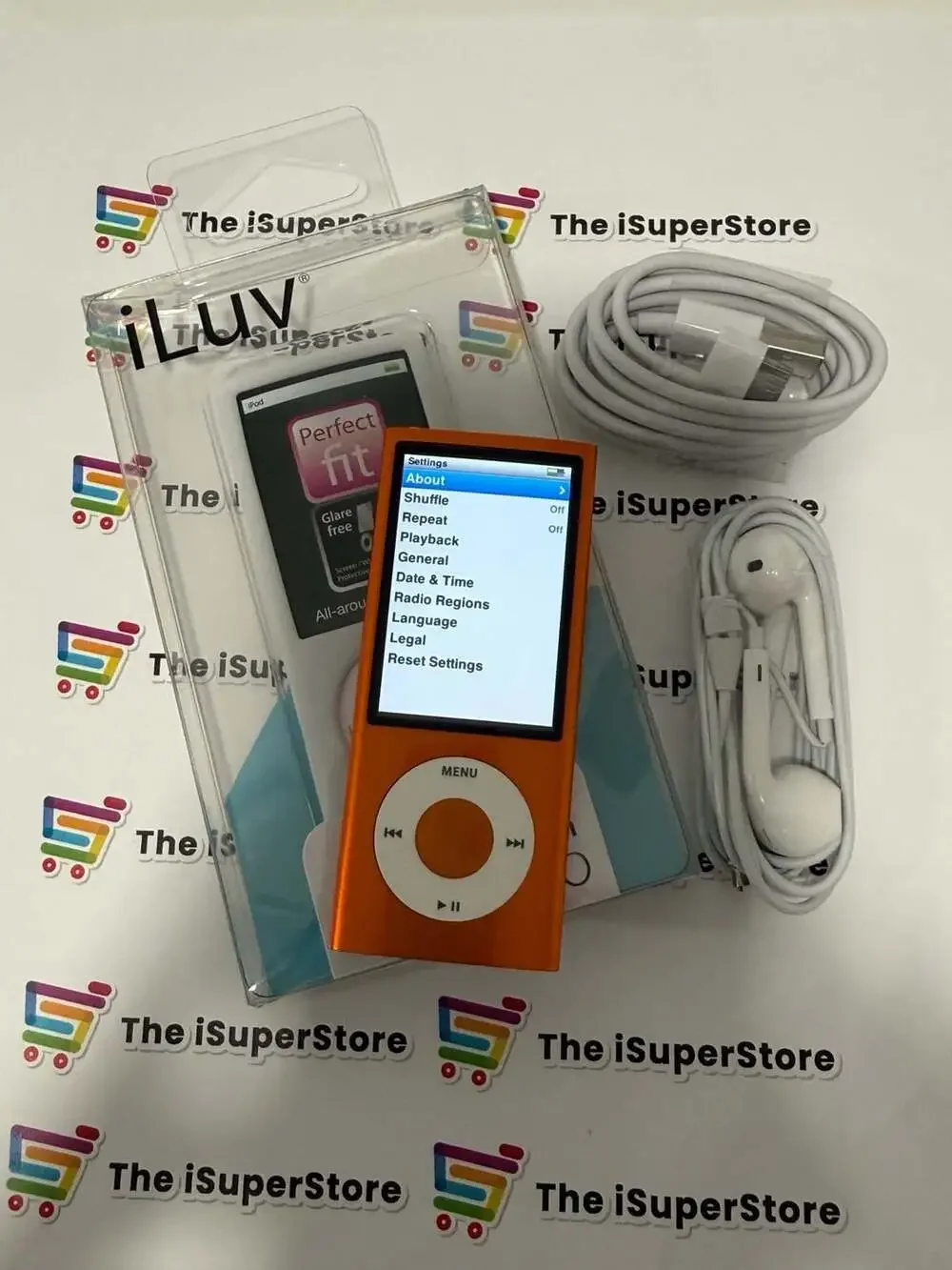 Refurbished Apple iPod nano 5th Generation 8GB Orange New Battery 1 YR Warranty